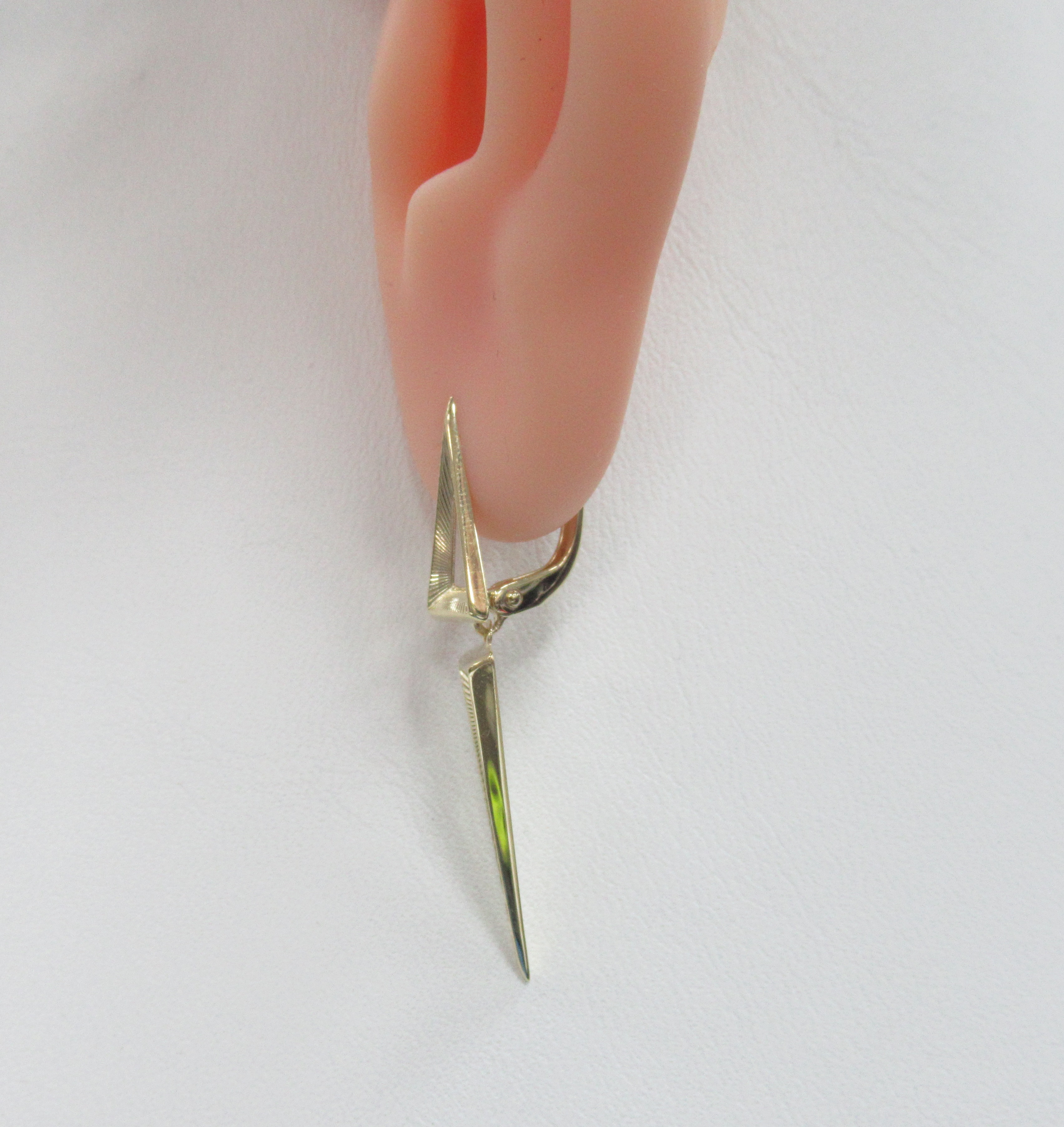 Серьги из желтого золота